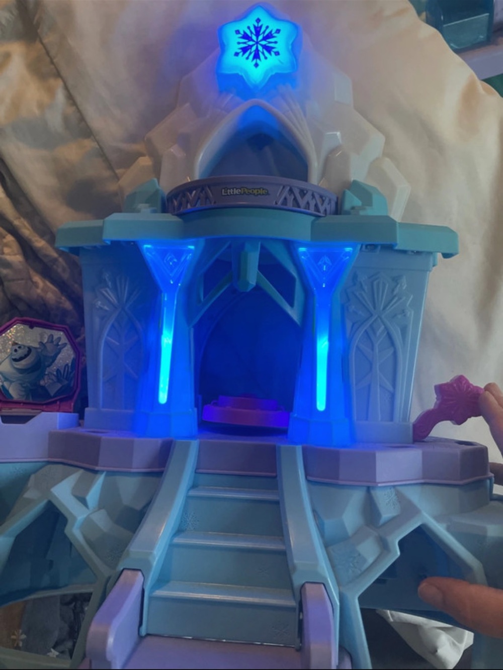 Disney Little People Frozen Ice Castle Olaysets with 4 Figures Fisher-Price - Picture 5 of 9